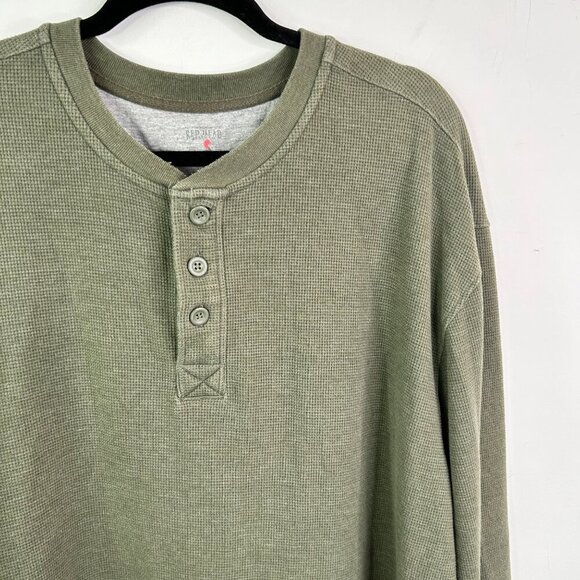 Red Head Brand Co. green waffle long sleeve‎ pull over size XL - Picture 2 of 5